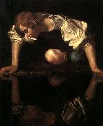 Caravaggio Narcissus oil painting artist