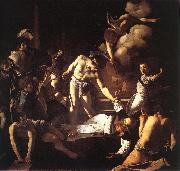 Caravaggio The Martyrdom of St Matthew oil painting artist