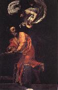 Caravaggio The Inspiration of Saint Matthew df oil painting artist