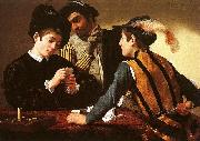 Caravaggio The Cardsharps oil painting artist