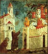 Giotto The Devils Cast Out of Arezzo China oil painting reproduction