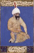 Bihzad Portrait of the poet Hatifi,Jami s nephew,seen here wearing a shi ite turban China oil painting reproduction