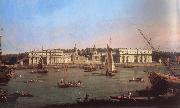 Canaletto Greenwich Hospital from the North Bank of the Thames oil painting artist