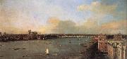 Canaletto London, Seen from an Arch of Westminster Bridge China oil painting reproduction
