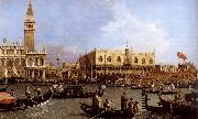 Canaletto named Canaletto Venetie, the Bacino Tue S. Marco on Hemelvaartsdag oil painting artist