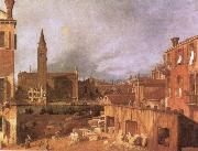 Canaletto Campo S.Vidal and Santa Maria della Carita oil painting artist