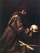 Caravaggio St Francis c. 1606 Oil on canvas oil painting artist