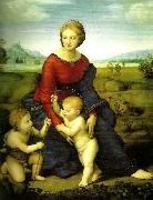 Raphael virgin and child with oil painting artist