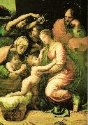Raphael large holy family oil