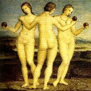 Raphael three graces muse'e conde,chantilly oil painting artist