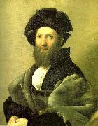 Raphael portrait of baldassare castiglione oil