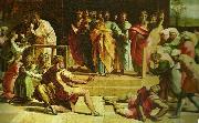 Raphael the death of ananias oil
