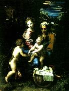 Raphael holy family with st john the baptist oil