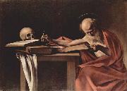 Caravaggio Hieronymus beim Schreiben oil painting artist