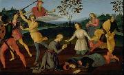 Raphael Jerome Punishing the Heretic Sabinian oil