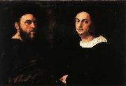 Raphael Portrait of Andrea Navagero and Agostino Beazzano oil