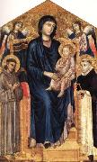 Cimabue Madonna nad Child Enthroned with Two Angels and SS.Francis and Dominic China oil painting reproduction