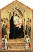 Giotto Madonna and Child Enthroned among Angels and Saints China oil painting reproduction
