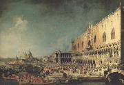 Canaletto Il ricevimento del'ambasciatore francese al Palazzo Ducale (mk21) oil painting artist