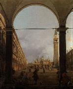 Canaletto Piazza S.Marco verso la basilica,dall'angolo nord-oves (mk21) China oil painting reproduction