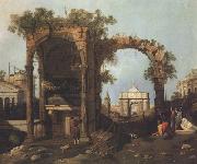 Canaletto Paesaggio con rovine (mk21) China oil painting reproduction