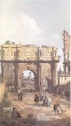 Canaletto Rome The Arch of Constantine (mk25) oil painting artist