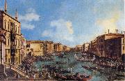 Canaletto Regatta on the Canale Grande oil painting artist
