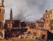 Canaletto Venice:Campo San Vital and Santa Maria della Carita oil painting artist