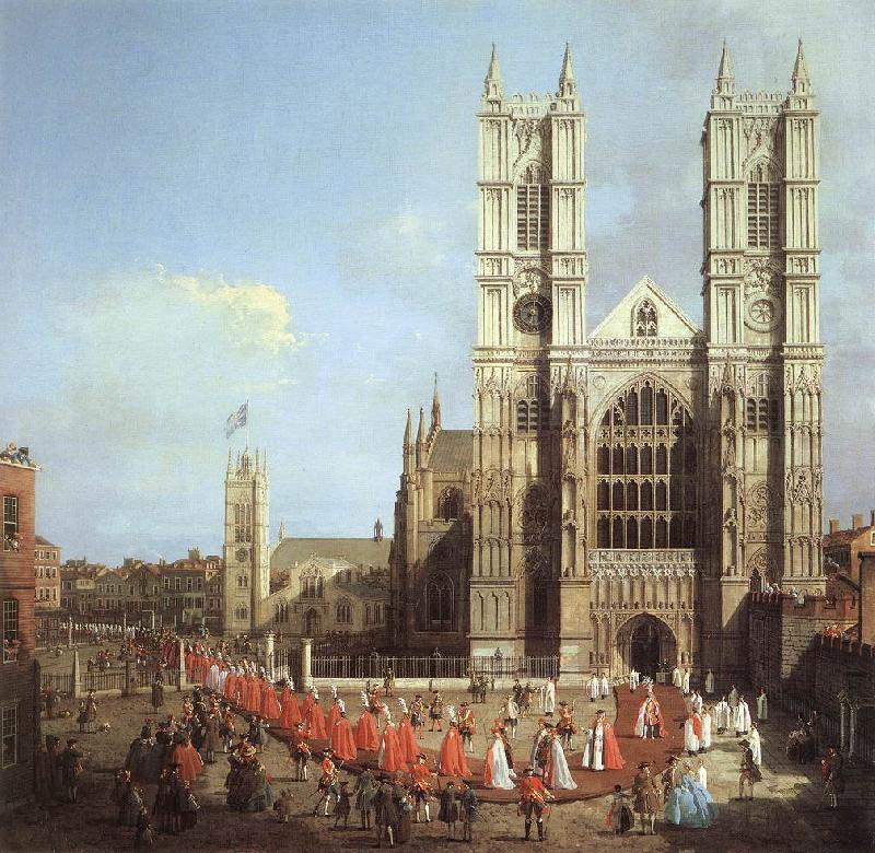  London: Westminster Abbey, with a Procession of Knights of the Bath  f