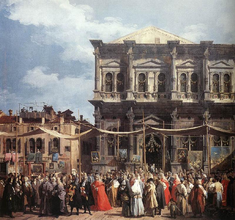 Canaletto The Feast Day of St Roch (detail) f