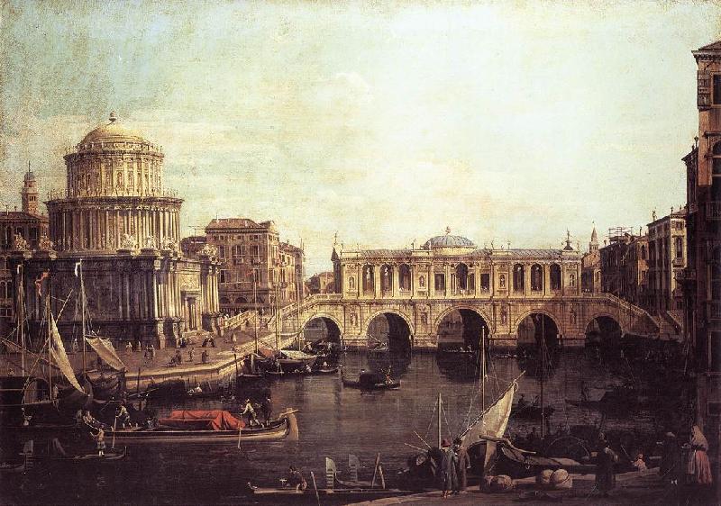  Capriccio: The Grand Canal, with an Imaginary Rialto Bridge and Other Buildings fg