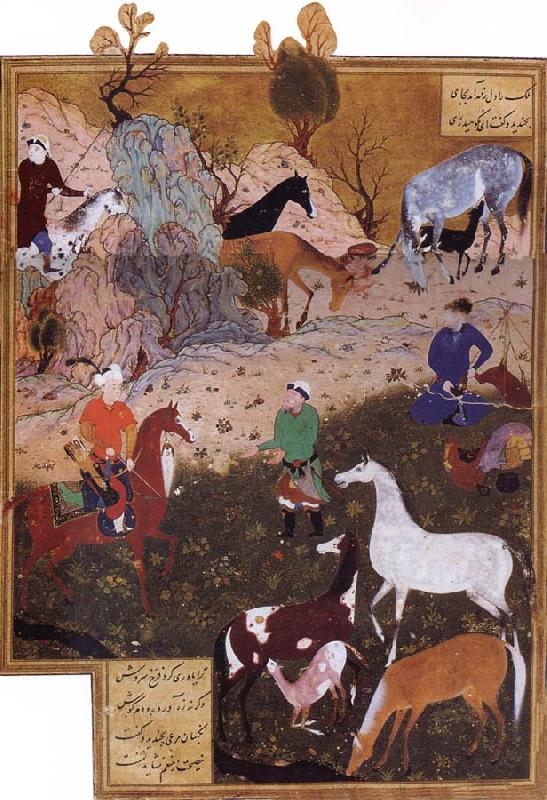 Bihzad King Darius and the Herdsman