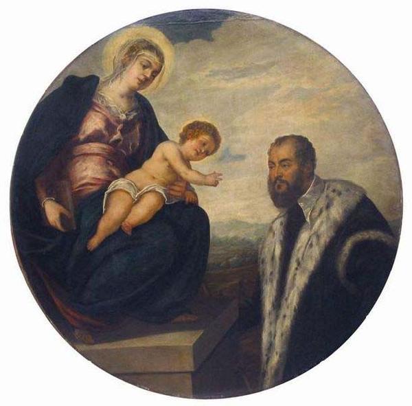 Tintoretto Madonna with Child and Donor,