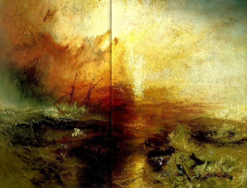 J.M.W.Turner slavers throwing overboard the dead and dying typhon