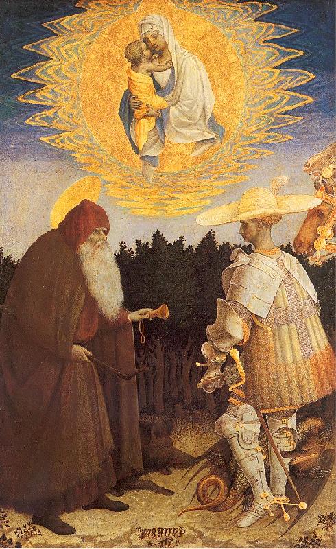  The Virgin Child with Saints George Anthony Abbot